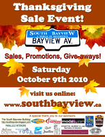 southbayview.ca Thanksgiving Sale Event 2010