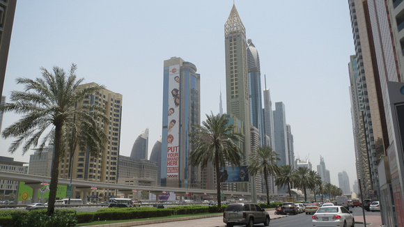 My walk along Sheikh Zayed Road.